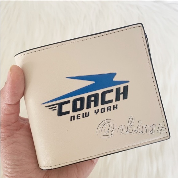 NWT Coach 3 in 1 Leather Wallet with Coach Motif and ID Card Insert - Picture 3 of 13